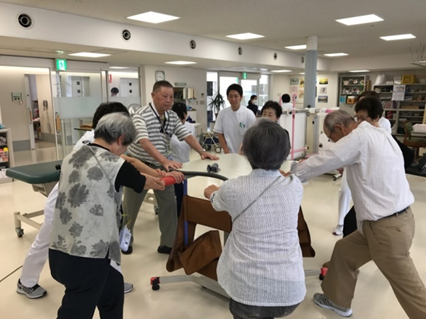 心臓リハビリテーションの様子